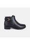 Women's Black DesaComfort Leather Boots with Metal Buckle Detail - 2