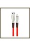 Konfulon S89 Lightning Cable with Metal Tip, iPhone Compatible, 1M, 2.4A - Red BX