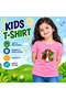 Oman Kids Girls T-Shirt | Round Neck Short Sleeve | Casual Everyday Wear - 4