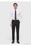 White Plain Regular Fit Long Woven Classic Cotton Blend Shirt - 3