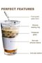 Axooms Glass Coffee Cups with Straw and Sleeve, 2-Pack 450ML Can Shaped Glass Tumblers with Lid, Reusable Leakproof Travel Mugs for Milk, Juice, Iced Coffee - (Set of 2, White, 450ml) - 2