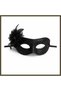 Black Glittery Feathered Ball Mask? Women's Party & Masquerade Ball Mask BX