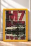 Mirrored Retro Japanese Sports Car Framed Art Print / Car Poster for Garage or Office Wall Decor OTO176 - 3
