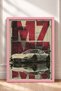 Mirrored Retro Japanese Sports Car Framed Art Print / Car Poster for Garage or Office Wall Decor OTO176 - 3
