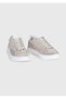 Beige Suede Sneakers - 3