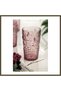 Acrylic Plum Single Long Glass & Water/Soft Drink Glass 750 ml (Large Size & Not Glass BX