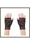 Black Lace Fingerless Short Gloves BX