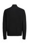 Men’s Plus Size Cardigan, Zipper, Knit, Mock Neck, Long-Sleeved, Classic, Casual, Winter, Black 12306166 - 6