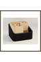 3D-Printed Pistachio Bowl - Dual-Chamber Shell Separator Serving Bowl - Black Beige BX