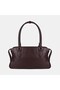 Women's "Acı Kahve" Mini Charm Accessory Suede-Textured Shoulder Bag - 3