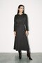 Bitter Coffee Flared Midi Length Skirt