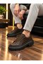 BayTuluk BT-X24 Light Brown Vegan Leather Black High-Top Men's Casual Sneakers - 5
