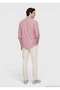 Red Regular-Fit Long-Sleeved Woven Classic Shirt - 5