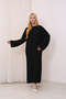 Crew Neck, Long-Sleeved, Loose Fit, Oversized, Knitted, Textured, Ankle-Length, Long Knit Dress - 7
