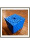 3D-Printed Twisting Cube - Mechanical Rotating Puzzle Cube - Blue BX
