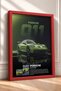 Pistachio Green German Race Car Framed Art Print Car Poster for Garage or Office Wall Decor OTO226 - 2