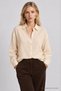 Embroidered Transitional Muslin Shirt LHF0038 BEIGE