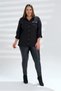 Women's Plus-Size Shirt with Snap Buttons - 4