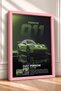 Pistachio Green German Race Car Framed Art Print Car Poster for Garage or Office Wall Decor OTO226 - 2