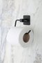 Checked Adhesive-Backed Long Towel Holder / Paper Towel Holder / Toilet Paper Holder 3-Piece Bathroom Set - 4