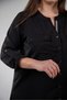 Women's Plus-Size Pinstripe Shirt with Boat Neck - 8
