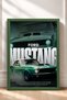 Green Classic American Muscle Car Framed Art Print Car Poster for Garage or Office Wall Decor OTO221 - 3