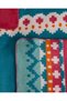 Menglas Single-Size Cotton Jacquard Blanket - Turquoise - 6