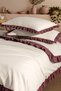 Silenos 100% Cotton Ruffled Thread-Dyed Double-Size Duvet Cover Set 200*220 - 3