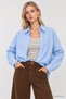 Embroidered Transitional Muslin Shirt LHF0038 SKY BLUE - 4