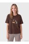 Women's Printed Crew-Neck Pajama Set (W6) - 2