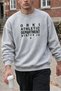 Athletic Department Typographic-Printed Heather Gray Unisex Oversized Sweatshirt