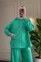 9290 - Stylish and Comfortable 2-Yarn Hooded Casual Women's Set - 3