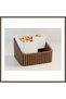 3D-Printed Pistachio Bowl - Dual-Chambered Shell Separator Serving Bowl - Brown and White BX