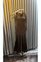 فستان خيشه لونين بيج بني - 2