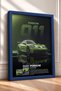 Pistachio Green German Race Car Framed Art Print Car Poster for Garage or Office Wall Decor OTO226 - 2
