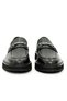Genuine Floter Leather-Buckled Black Men's Loafers - E4842 - 3