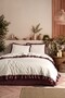 Silenos 100% Cotton Ruffled Thread-Dyed Double-Size Duvet Cover Set 200*220