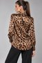 ALFATEKS Women's Satin Shirt, Long-Sleeved, Drapey, Relaxed Fit, Classic Collar, Button-Down - 3