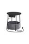 Side table with socket Vasagle Black 45x45x50 cm