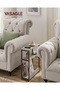Side table with socket Vasagle Brown 45x18x58 cm - 2