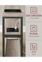Side table with socket Vasagle Brown 45x18x58 cm - 4