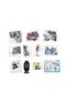 350-Piece 2-in-1 Drag-and-Drop Gray Race Car and Transformable Robot Building Set, Ages 6+ - 5