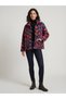 Women's Italian Spiral-Patterned Felt Coat with Buttons and Pockets - 2