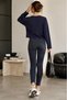 Thick-Textured Modal V-Neck Short Blouse MY3535 - 2