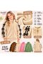 Girls' Plush Jacket with Zip Detail -CARDIGAN– Zipper, Soft-Textured, Ages 5–10 - 2