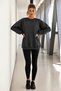 Women's Crew-Neck Oversized Knit Sweatshirt with a Thick-Textured and Soft-Textured Design - 8