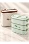 3-Tier Stainless Steel Food Container with Leak-Proof Lid, Travel Tote, and Thermal Bag - 8