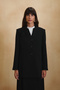 Black Judge Collar Jacket - 3