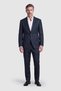 Navy Solid Color Classic Men's Two-Button Suit