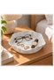 Wave Scalloped Valet Tray, Minimalist Catch-All Tray for Keys, Jewelry, Entryway, White - 4